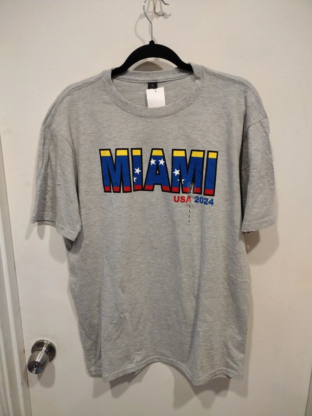 NWT Point Miami USA 2024 Venezuela Soccer Fan T-shirt Men's Sz L-Casual