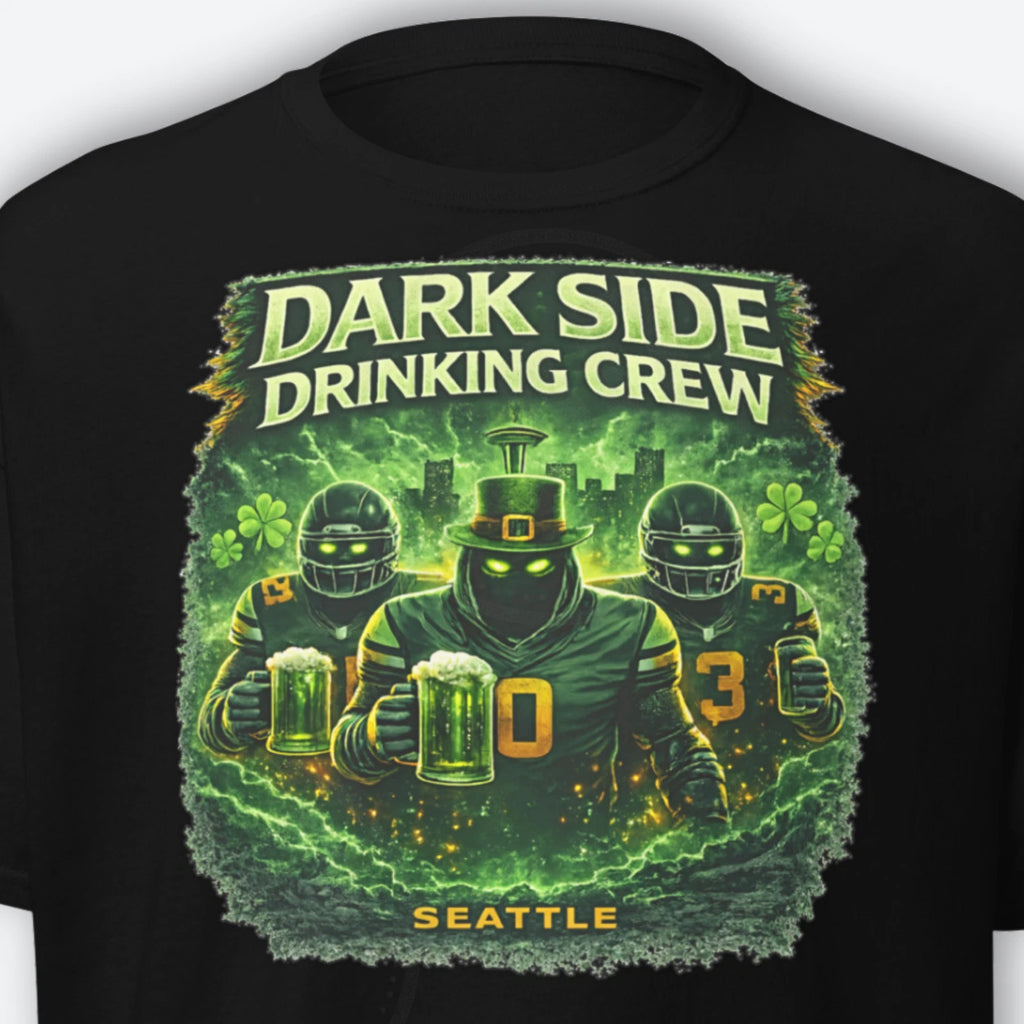 Seahawks Shirt The Dark Side St. Patrick's Day Shirt Irish Tee 2026 World Champs