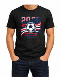 2026 Soccer USA T Shirt Patriotic American Soccer Fan Graphic Tee