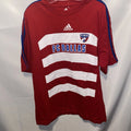Adidas Men's Tshirt FC Dallas MLS Soccer Size L Red