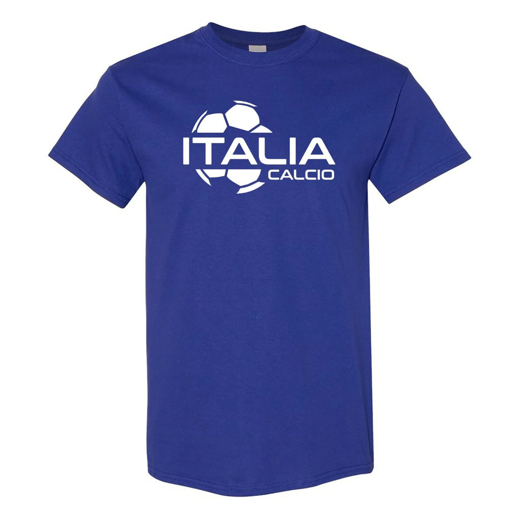 Italia Calcio Strike - Soccer Sports Short Sleeve T-Shirt - Cobalt