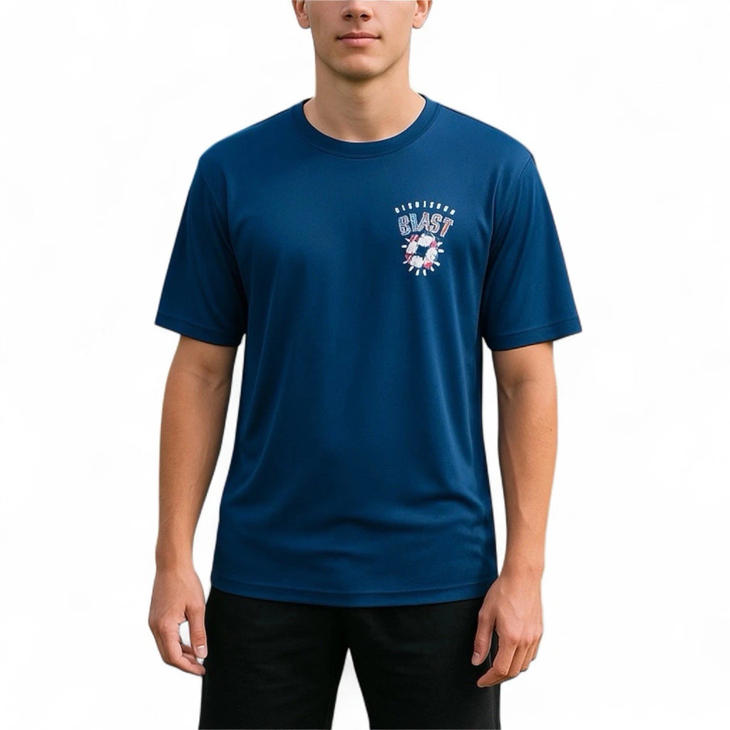 A4 Major Arena Soccer League MASL T-Shirt Men’s Size Large Blue Red White #N3142