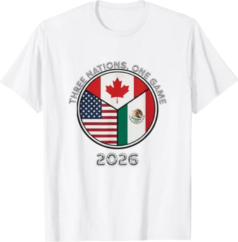 Three Nations One Game 2026 Soccer T-Shirt