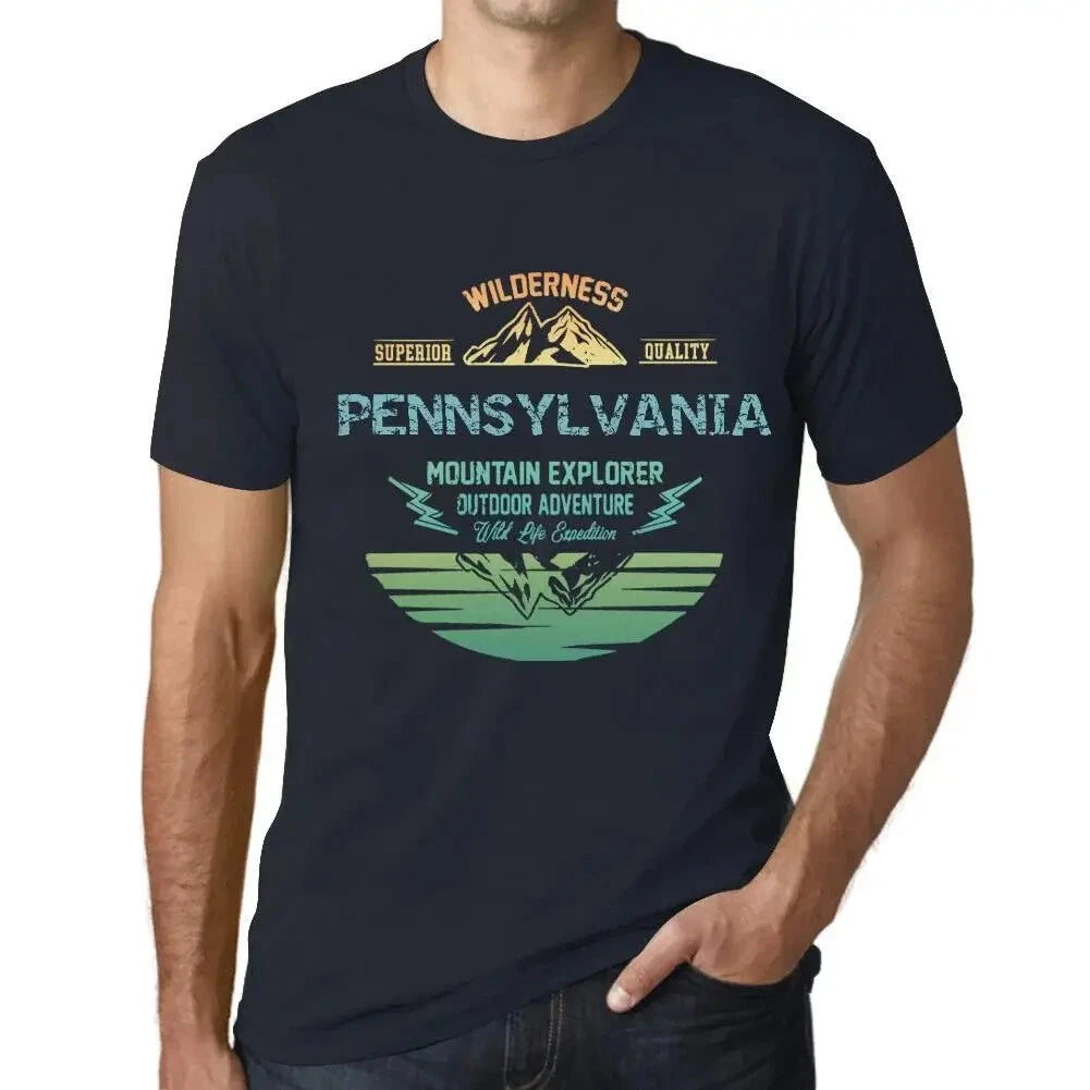 Men's Graphic T-Shirt Outdoor Adventure, Wilderness, Mountain Explorer