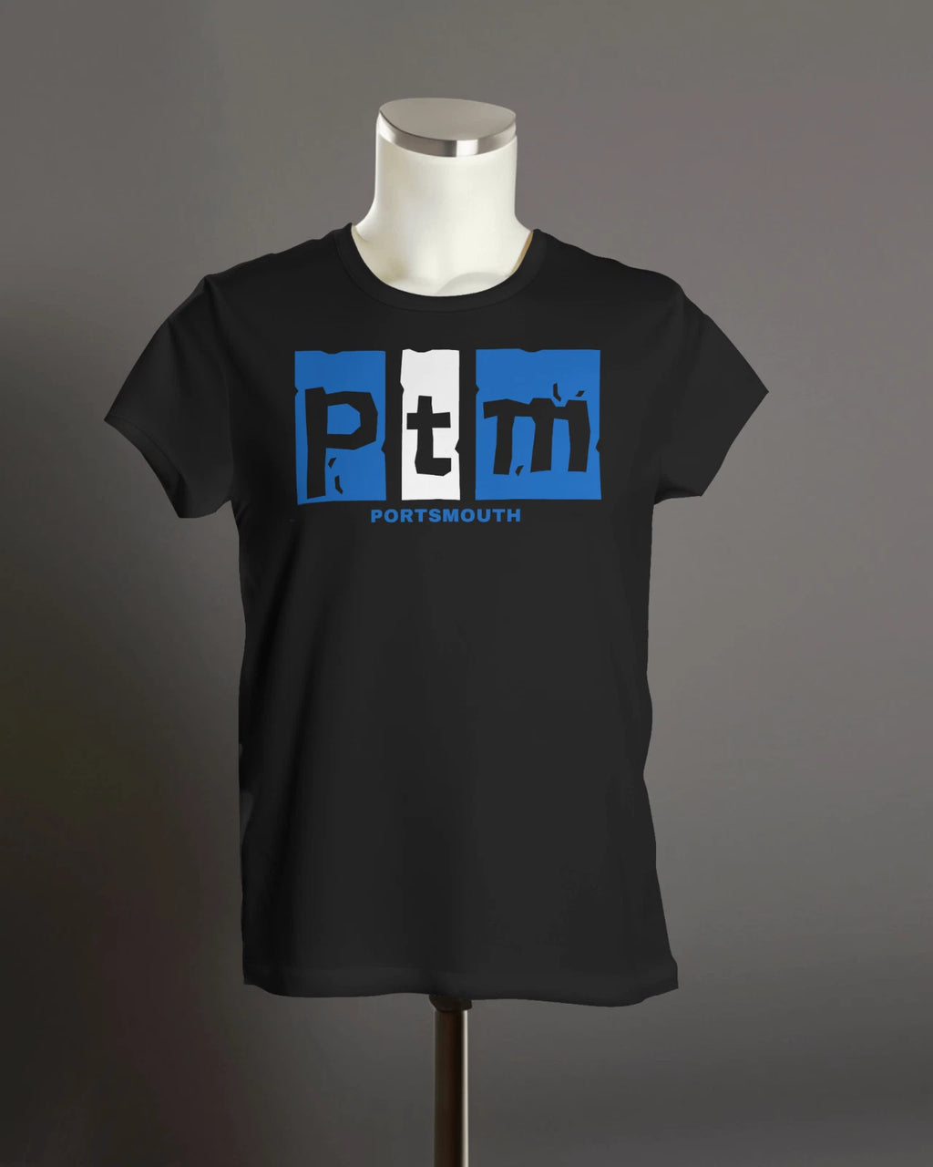Portsmouth ptm Football Code T-Shirt | Fratton Park Hampshire 6.57 Skull Patrol