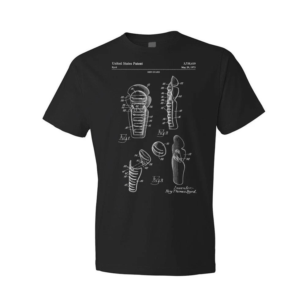 Shin Guard Patent Shirt Soccer T Shirt Gift For Coach Gifts For Men Sports Gifts
