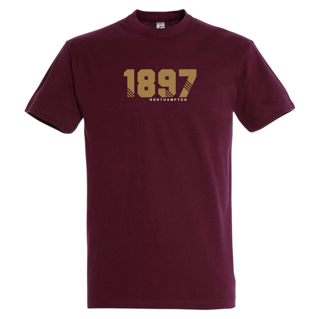 Northampton Town Football Shirt 1897 Est Year Retro Gift Casual T Shirt
