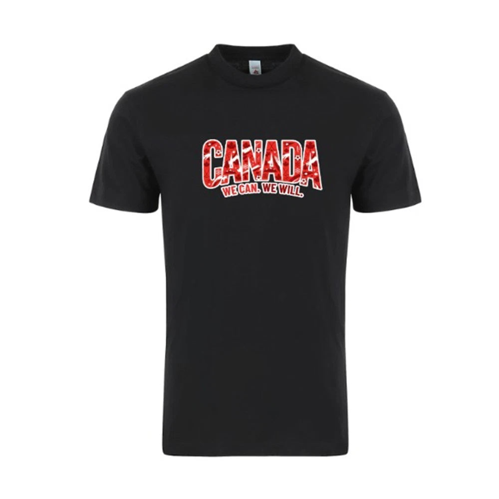 Canada Country Flag Soccer T-Shirt World Cup 2026 Adult Unisex Football Tee