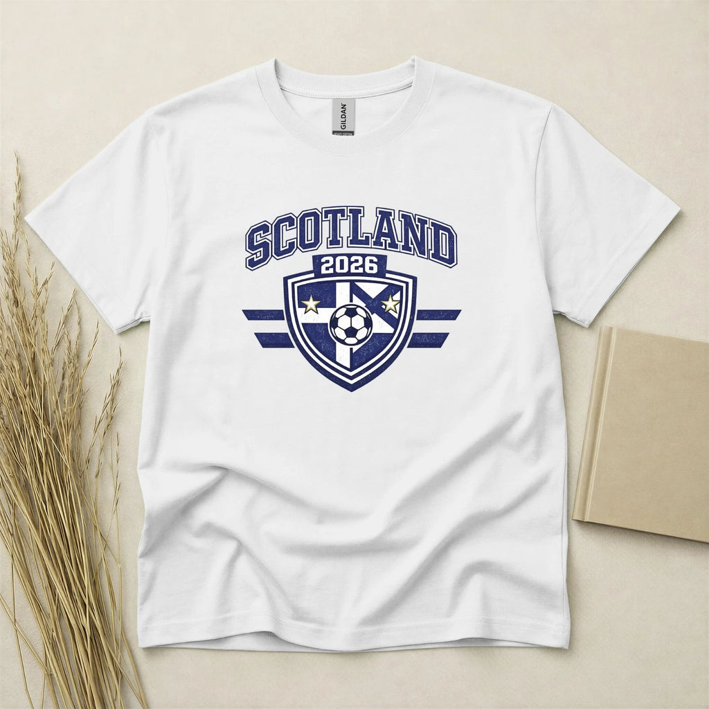 Scotland 2026 Football Fan T Shirt Soccer Supporters Gildan Cotton Family Top