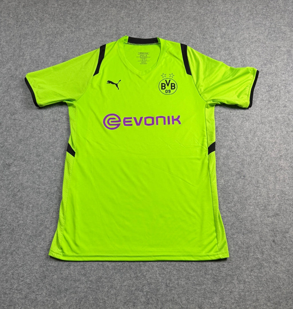 Green Evonik Jersey Shirt Baggy Small Soccer Futbol BVB 2009 Game Giveaway
