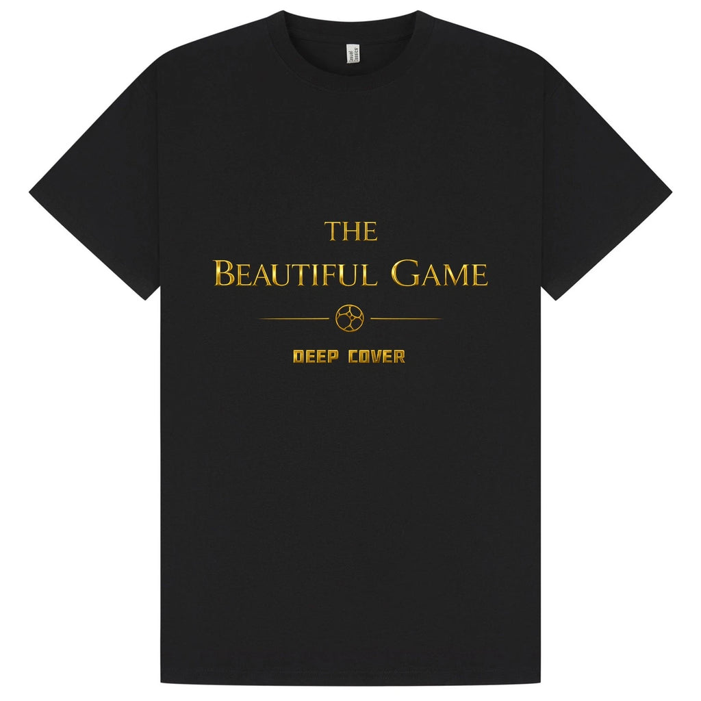 The Beautiful Game Cotton T-Shirt World Cup 26 in Black & Gold XS to 5XL