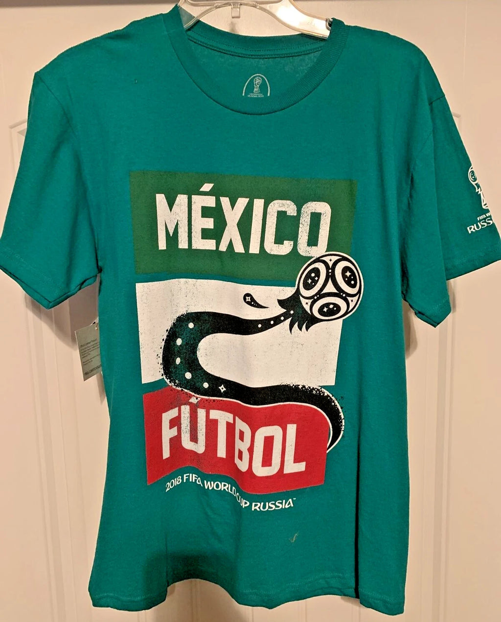 New 2018 FIFA Futbol World Cup Russia 'MEXICO' T-Shirt | Soccer | Youth XL