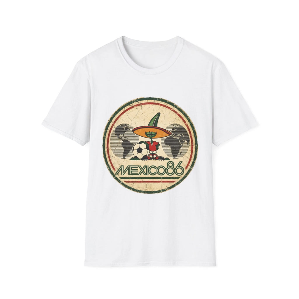 Mexico 86 Soccer Logo T-Shirt | Vintage World Cup Design