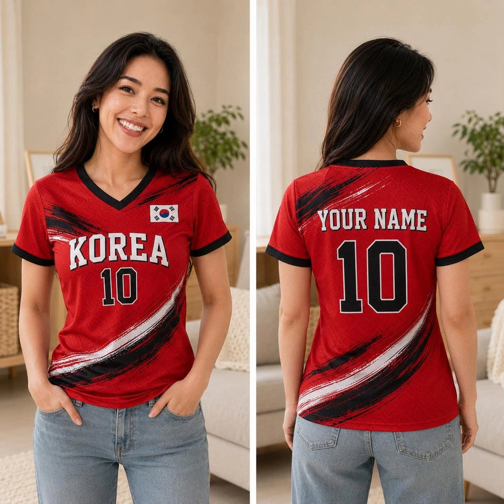 Personalized Korea Football Shirts, Custom Soccer Jersey Shirt, Mother Fan Outfi