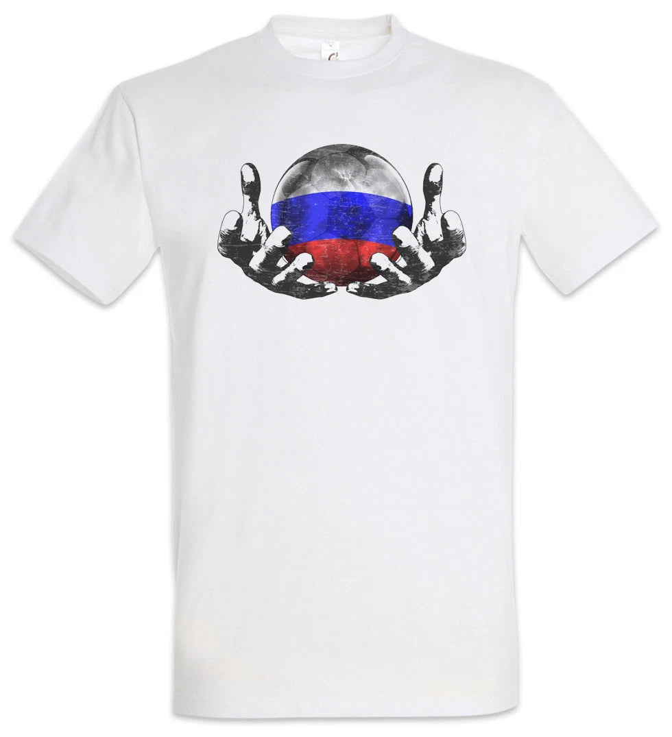 Russia Football Magic Ball T-Shirt Russian Soccer Flag Banner World Championship