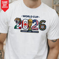Canada USA Mexico World Cup 2026 T-Shirt Printed Patriotic Football Game Tee Top