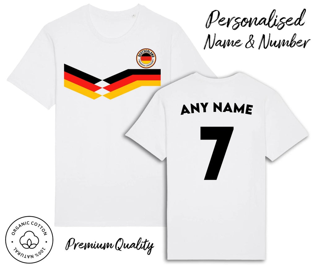 Germany Strip T-Shirt Personalised Name & No World Cup 2026 Kit Jersey Football