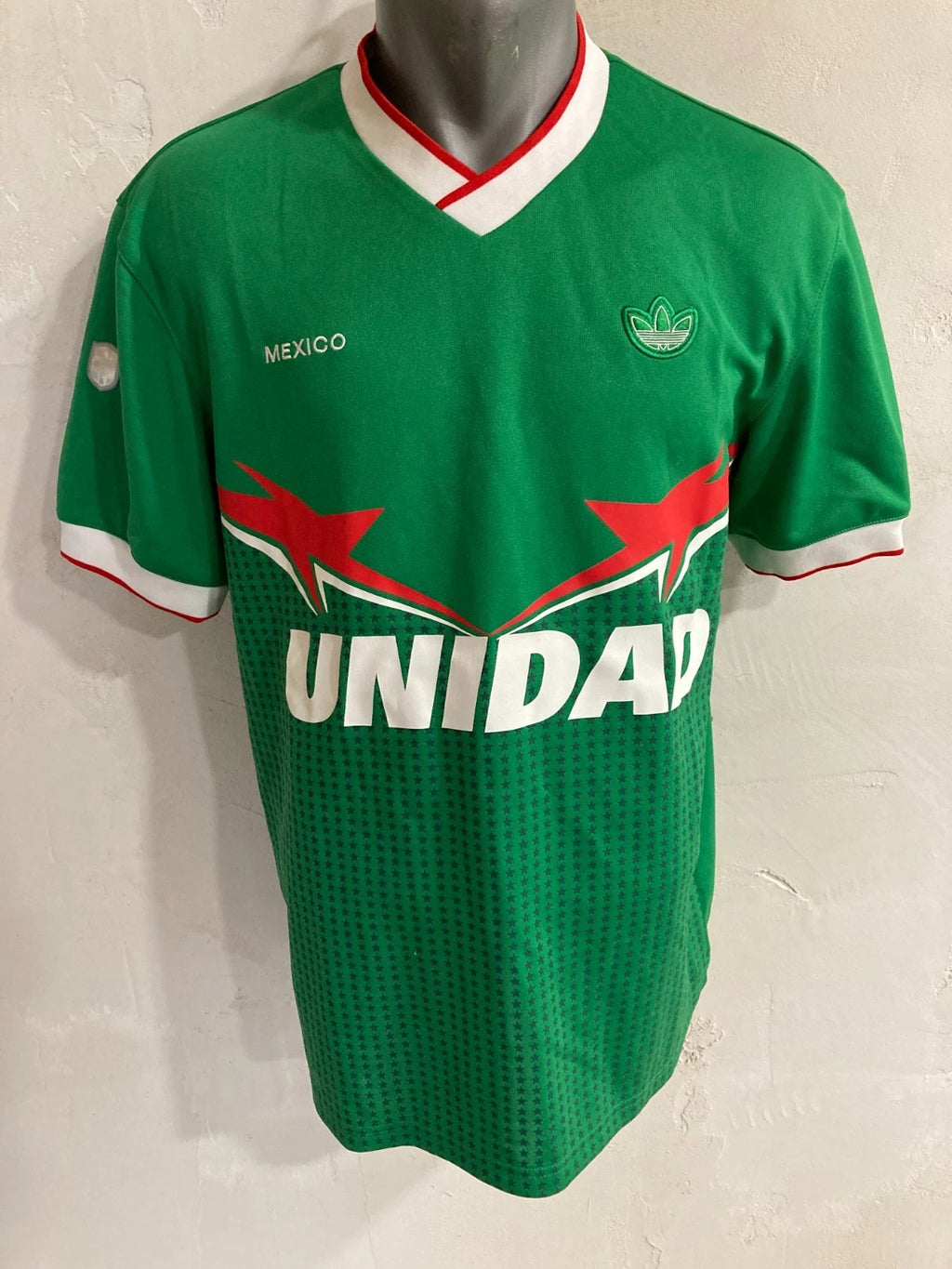 Mexico Unidad Soccer Jersey Retro Green Men's US M / EU 48-50