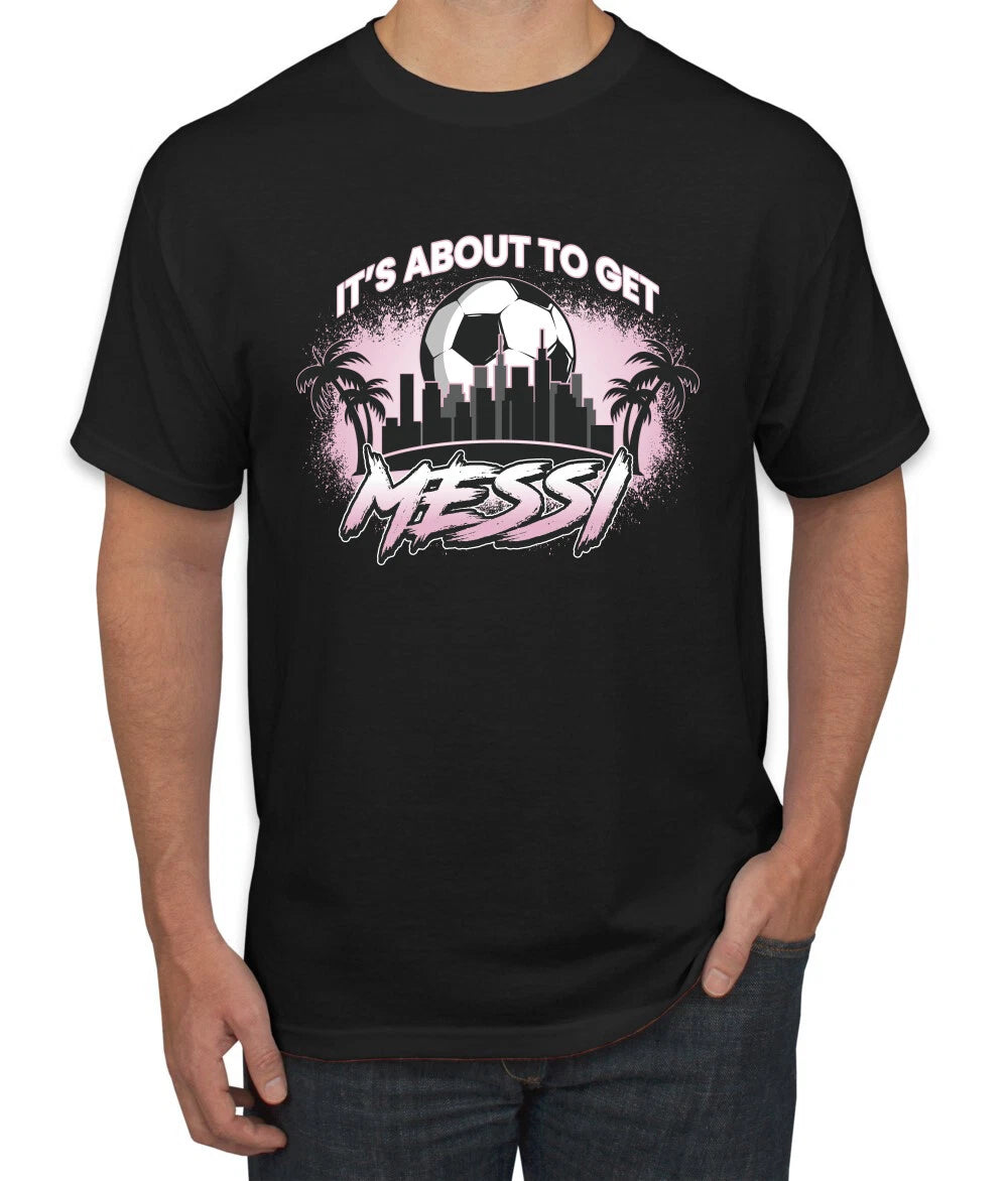 Its About To Get Miami Soccer Skyline Sports Men TShirt