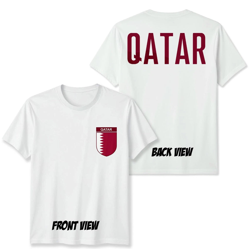 Qatar Football Unisex Kids T-Shirt Country Pride Soccer Tee #WC