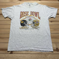 VTG 1991 Washington Huskies Iowa Hawkeyes Rose Bowl Shirt BVD Sz Large STAINED