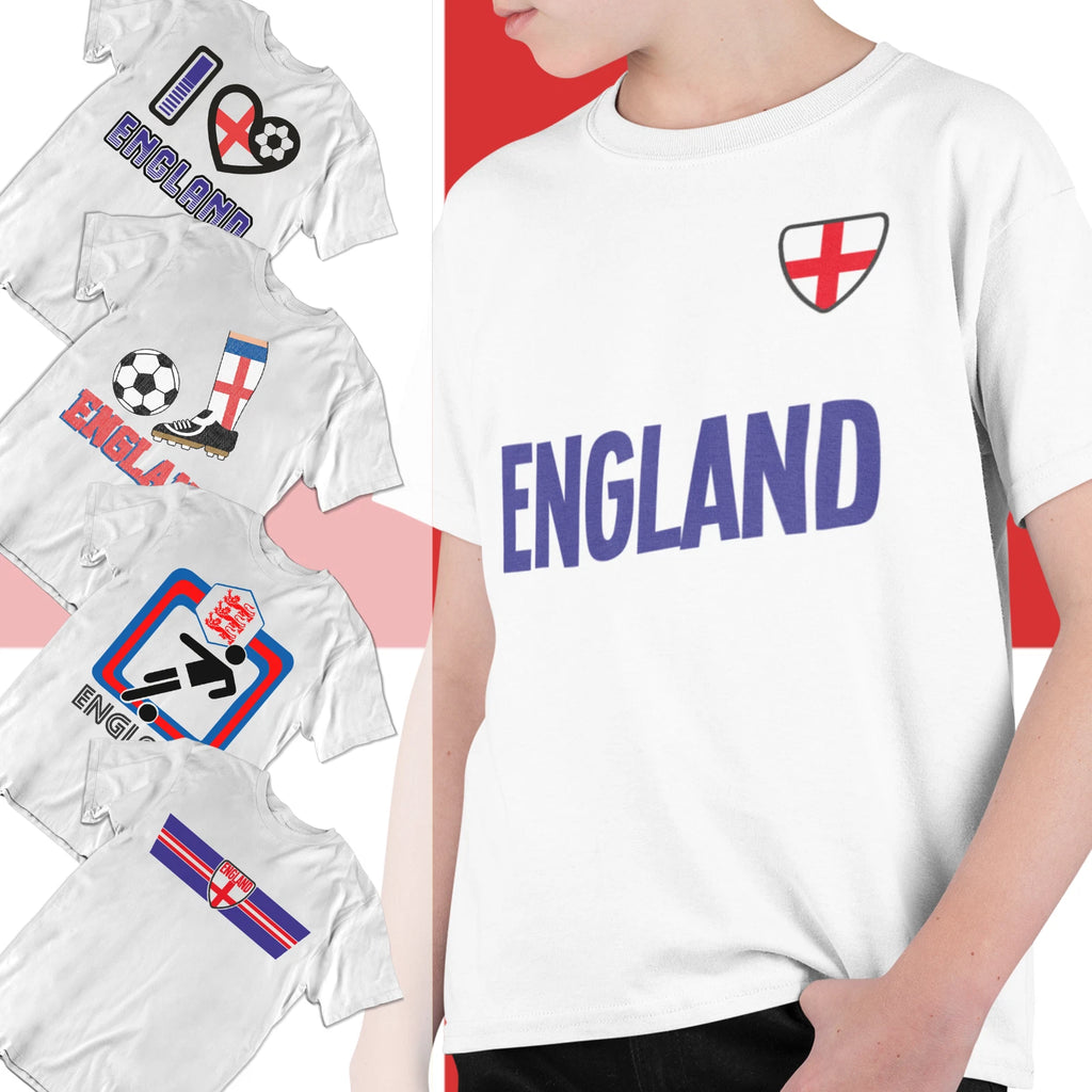 Boys or Girls Choice Of ENGLAND Football Kids TShirt 2026 English World Euro Cup