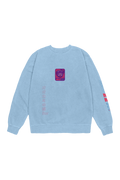 SssniperWolf: Synthwave Light Blue Crewneck