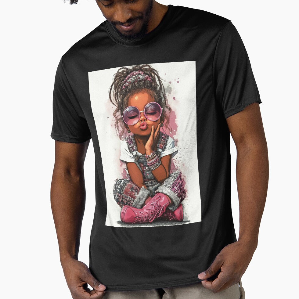 Stylish Girl With Pink Sunglasses by GraphicMystical