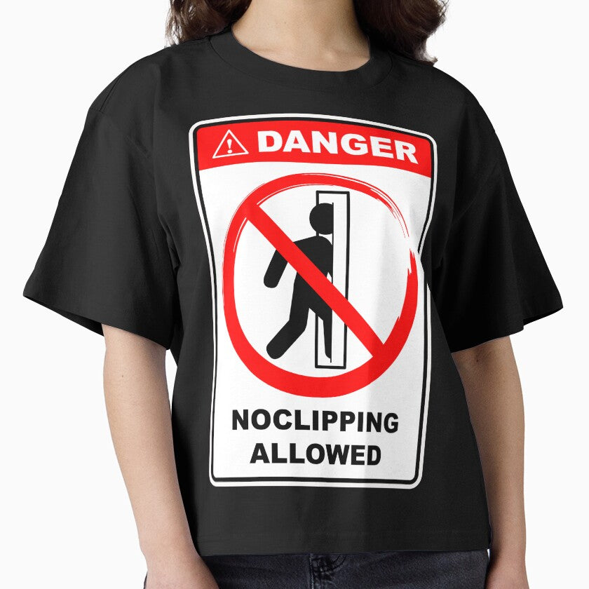 Danger No Clipping Allowed Sign by simdragonart