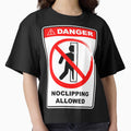 Danger No Clipping Allowed Sign by simdragonart