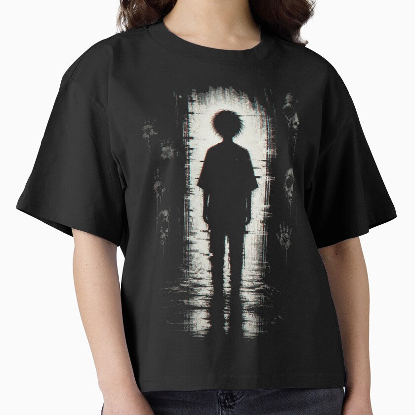 Lost in the Static Dark Horror Silhouette by ERODED SELF