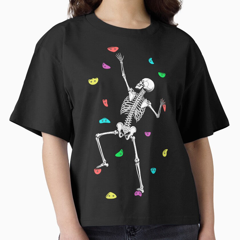 Rock Wall Climber Halloween Skeleton Funny Climbing Climbers by GrandeDuc