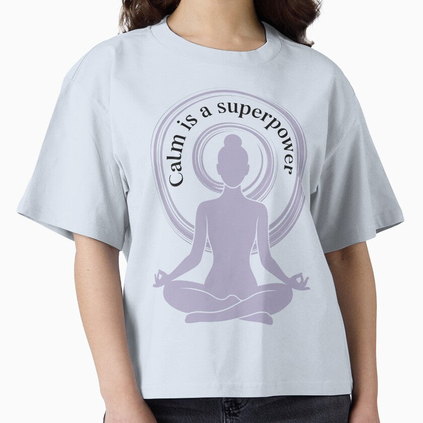 Calm Is a Superpower Circle Meditating Figure for Mindful Living by 108stillness