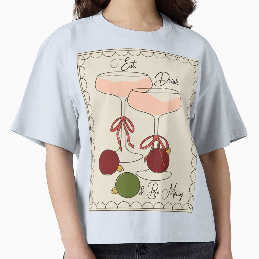 Eat Drink & Be Merry - Christmas Digital Illustration by GenAumonier