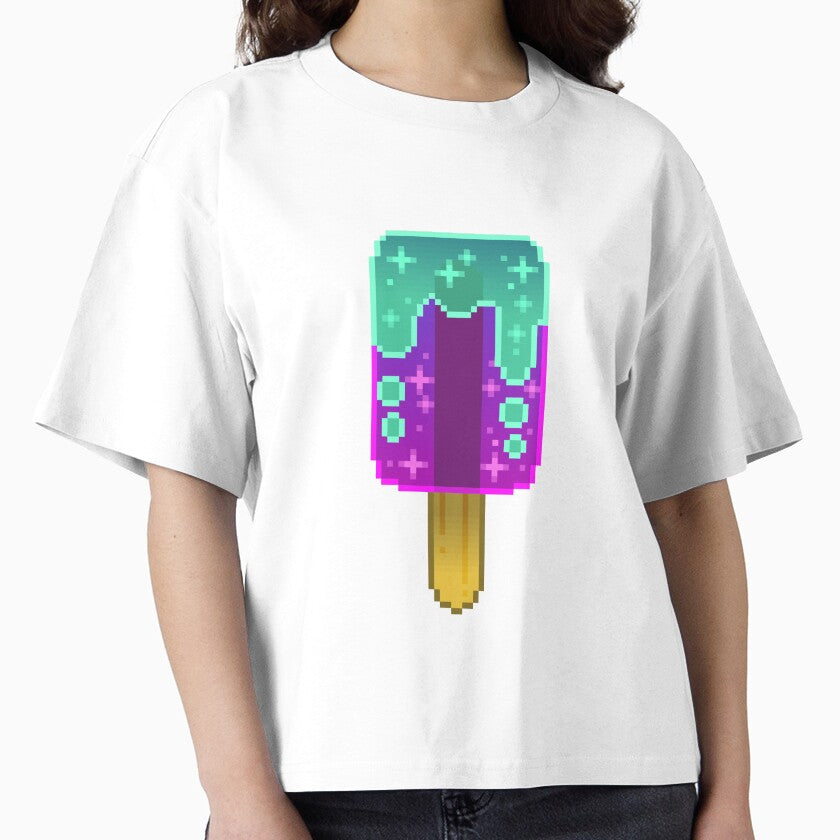 Pixel Art - Purple/Teal Galaxy Popsicle by Kaiko-Roku