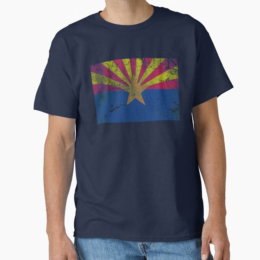 Vintage Distressed State Flag of Arizona by frittata