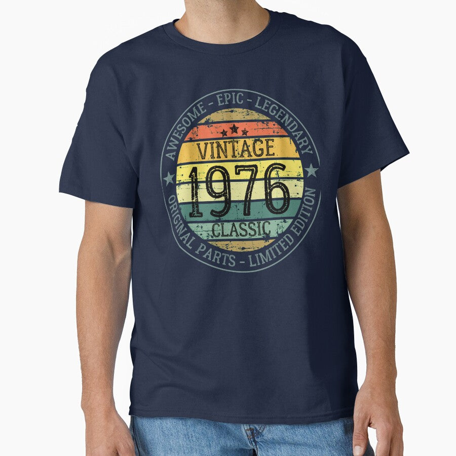 Vintage 1976 Classic - Retro Sunset by Rhu Creations