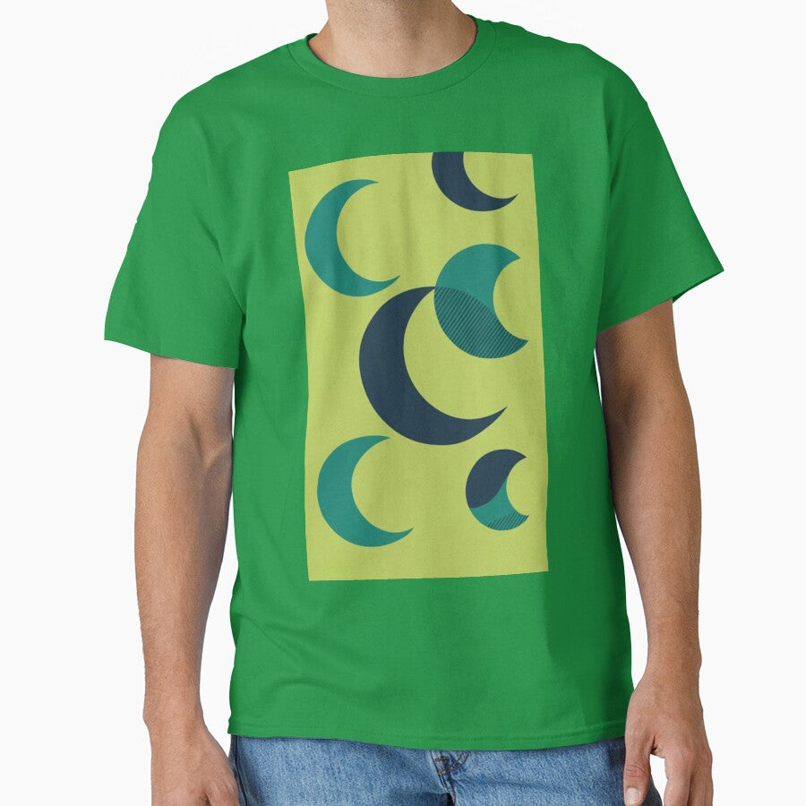 Abstract moon phases pattern — minimalist celestial design by xaiartist