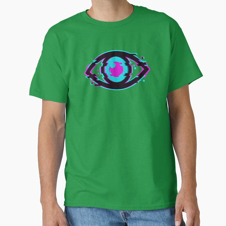 Cyberpunk Glitch Eye Neon Surveillance 2026 by MarCinu Art