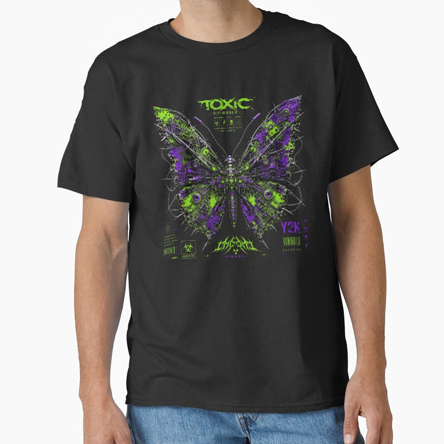 Cyberpunk Y2K Butterfly Neon Acid Gothic Grunge by W&RParadise