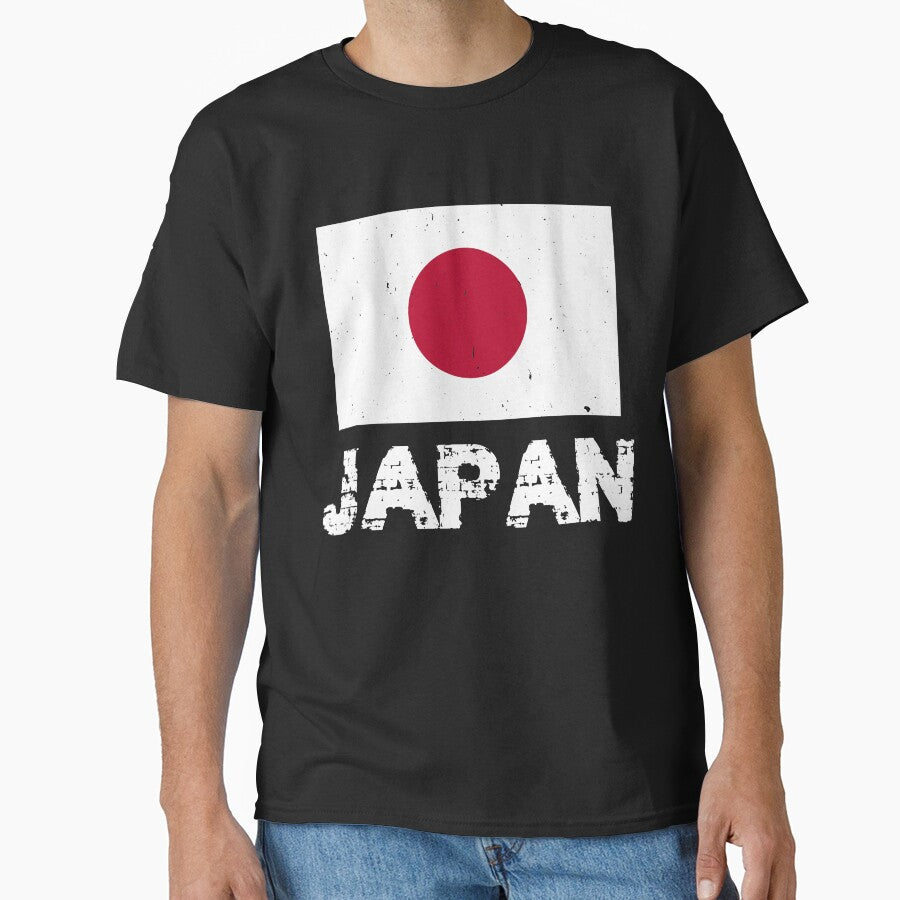 Japan Flag T-Shirt for Men and Women by AllStarMerch