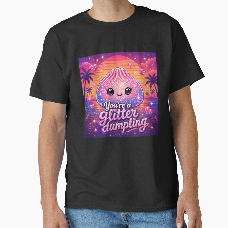 You’re A Glitter Dumpling Retro Sunset by MamaSweetea