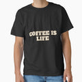 Coffee is Life - Funny Typography Quote for Mugs, Phone Cases, Tote Bags and Stickers by Badzin299