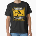 Warning Pickleball Addict Funny Vintage Sign | Pickleball Player Gift by Bisonia
