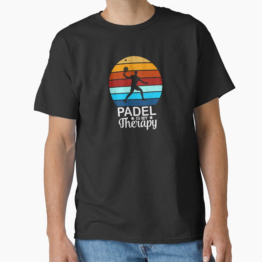Padel is My Therapy, Vintage Padel Design by MalwasBasket