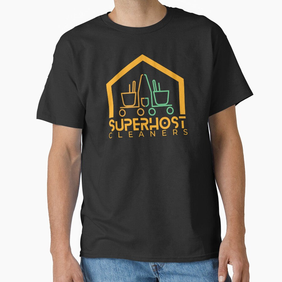 Smart Cleaning Crew Superhost Service Logo by minimalistmom