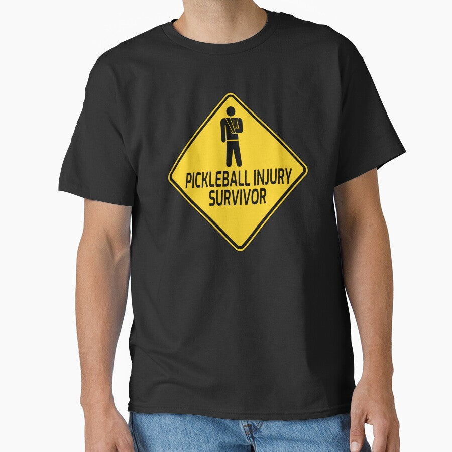 Pickleball Injury Survivor Funny Pickleball Saying by jojosign