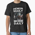 90s Bootleg Demon Mode Daily Black Cat Retro Graphic by Zentavix
