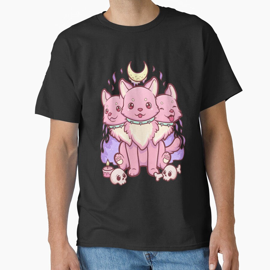 Kawaii Pastel Goth Cute Creepy Occult Cerberus by cchiaw