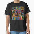 Retro Pop Art Circles Colorful Collage-Inspired Pattern by DEC02